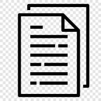 Paper, Printing, Writing documents, writing icon svg