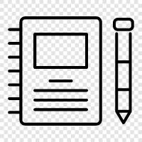 paper, writing, memo, ideas icon svg