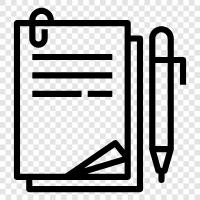 paper, writing, composition, journal icon svg