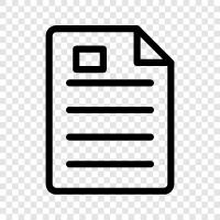 paper, writing, content, text icon svg