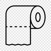 Paper Towels, Bathroom, Waste Basket, Toilet Paper icon svg