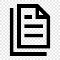 paper, document, print, writing icon svg