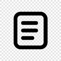 paper, writing, content, content management icon svg