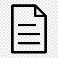 paper, writing, composition, template icon svg