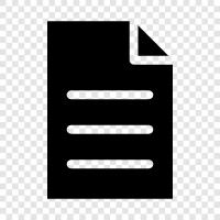 paper, writing, content, organization icon svg