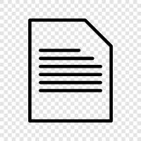 paper, writing, communication, information icon svg