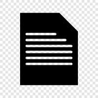 Paper, Writing, Editing, Formatting icon svg