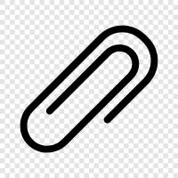 paperclips, clip, attaching, memos icon svg