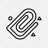 paperclips, clip, office, office supplies icon svg