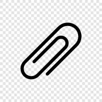 paperclips, clips, fasteners, holders icon svg