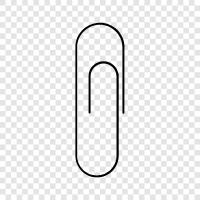 paperclips, office supplies, office accessories, Paper Clip icon svg