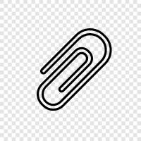 Paperclips, Clips, Holders, Fasteners icon svg