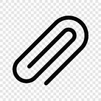 Paperclips, Desk Clip, Office Supplies, Paper Clip icon svg