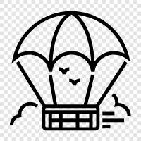 parachute retrieval, parachute safety, parachute jumping, parachute packing icon svg