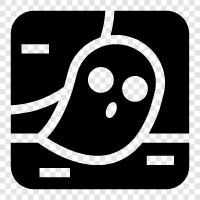 Paranormal, Ghost stories, Ghost hunting, Ghost photos icon svg