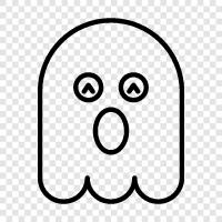 Paranormal, Ghost stories, Haunted, Ghost hunting icon svg