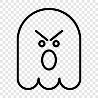 paranormal, ghost hunting, ghost stories, haunted houses icon svg