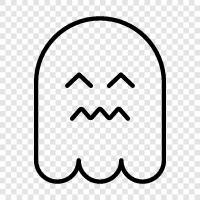 Paranormal, Haunted, Scary, Creepy icon svg