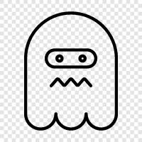 Paranormal, Ghost sightings, Ghost stories, Haunted houses icon svg