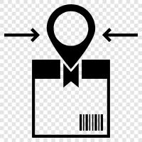 Parcel Delivery, Parcel Post, Parcel Service, Parcel Location icon svg