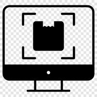 parcel, package, mail, mail scanning icon svg