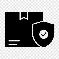 parsel güvenliği, paket güvenliği, parsel teslimatı, paket teslimatı ikon svg