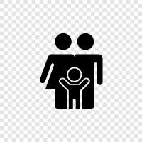 Parenting, Children, Siblings, Grandparents icon svg