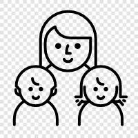 Parenting, Siblings, Children, Grandparents icon svg