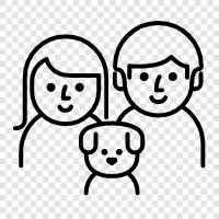 Parenting, Children, Siblings, Grandparents icon svg