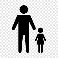 parenting, children, man, masculinity icon svg