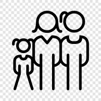 parents, children, siblings, relatives icon svg