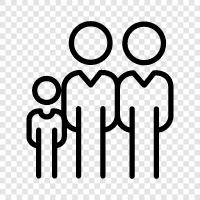 parents, children, siblings, relatives icon svg