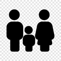 parents, children, siblings, families icon svg