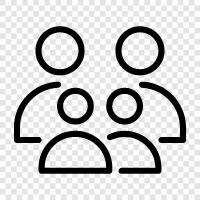 parents, children, siblings, family reunion icon svg