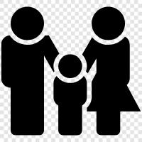 parents, children, siblings, cousins icon svg