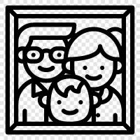 Parents, Children, Siblings, Grandparents icon svg