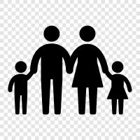 parents, children, siblings, cousins icon svg