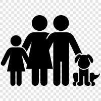 parents, children, siblings, aunts icon svg