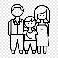 parents, siblings, children, families icon svg