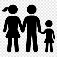 parents, children, siblings, cousins icon svg