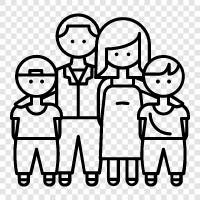 parents, children, siblings, spouses icon svg