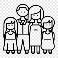 parents, children, siblings, relatives icon svg