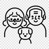 parents, children, siblings, grandparents icon svg