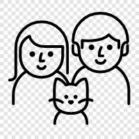 parents, children, siblings, cousins icon svg