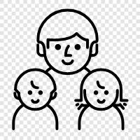 parents, children, siblings, relatives icon svg