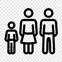 parents, kids, siblings, relatives icon svg