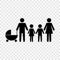 parents, children, siblings, cousins icon svg