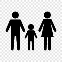 parents, children, siblings, cousins icon svg