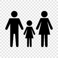 parents, siblings, children, grandparents icon svg