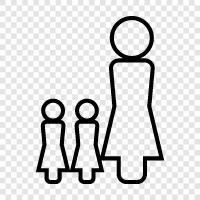 parents, children, siblings, cousins icon svg